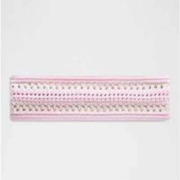 Lululemon Athletica Light Pink Crochet Headband - Picture 3 of 3